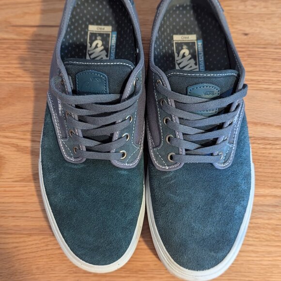 Vans Chima Ferguson Pro Trainers Blue Suede - Picture 4 of 7